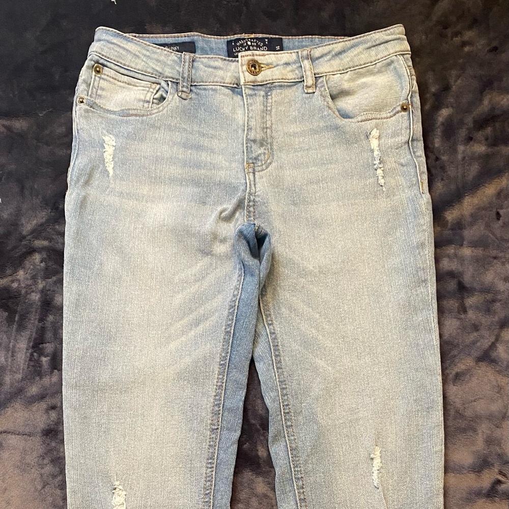 Lucky Brand Tween Light Blue Zoe Skinny Jeans SZ 14